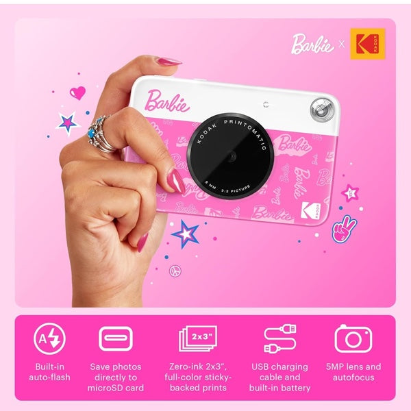 Kodak Barbie Portatile 5MP Stampa Foto 2x3” Autoadesive Kodak Barbie Portatile 5MP Stampa Foto 2x3” Autoadesive